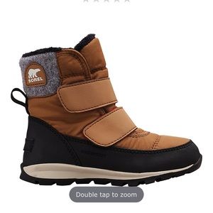 Sorel kids Whitney strap boot EUC